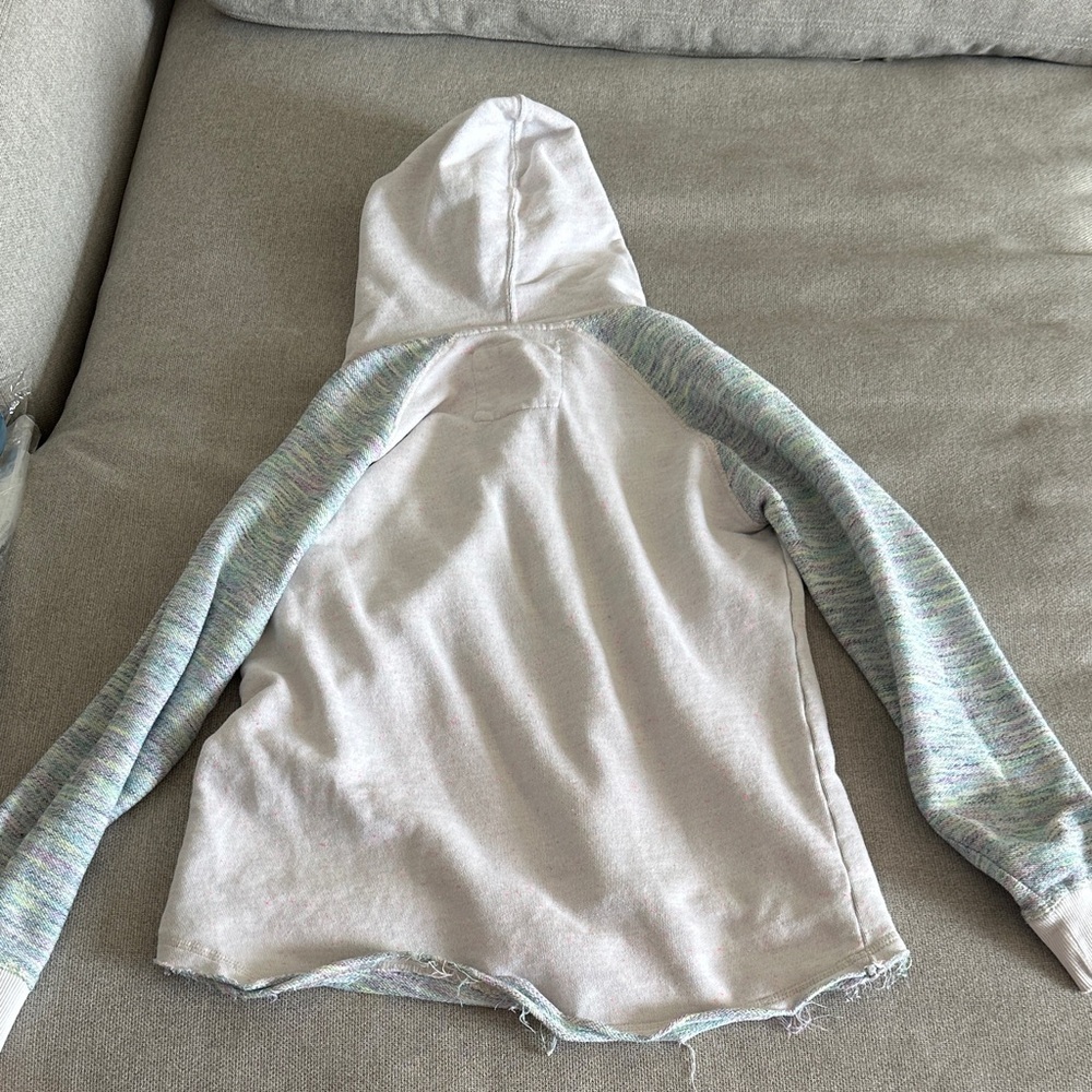 La Hearts Cream and Gray Hoodie - Picture 9 of 9